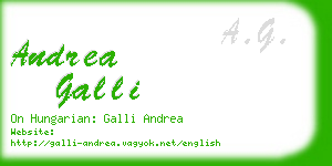 andrea galli business card